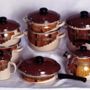 Посуда стальная эмалированная (набор 3)