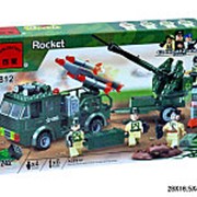 Конструктор пластиковый армия ракетница с пушкой 21-0716
