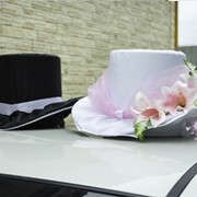 Две шляпы для украшения автомобиля, набор 2 шт, высота 25 фото