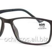 Очки для чтения SOS унисекс модель P 15159 Mat Brown- Black фото
