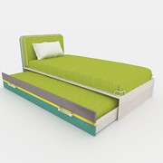 Кровать односпальная Line Design с доп. спальным местом