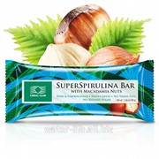 Средство для управления весом. СуперСпирулина Бар с орехом макадамии. SuperSpirulina Bar with Macadamia Nuts