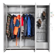Шкафы металлические для одежды фото