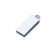 Флешка с мини чипом, минимальный размер, цветной корпус, 64 Гб, белый