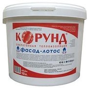 Жидкая теплоизоляция Корунд Фасад-Лотос краска сверхтонкая 10 л