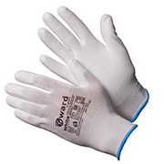 Перчатки нейлоновые с белым полиуретановым покрытием
