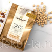 Карамельный шоколад-кувертюр Gold 30,4%, Collebaut, Бельгия фото