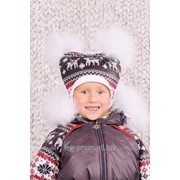 Шапка зимняя “Скандинавия“ для девочки фото