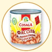 Фасоль белая в томатном соусе “Cosaga“, фото