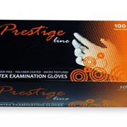 Рукавички латексні, неопудрені Prestige Line - 100 шт. в упаковці фото