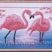 Набор для вышивания бисером “Розовые фламинго“ Б-114 фотография