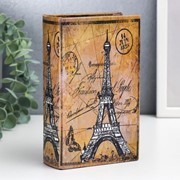 Сейф дерево книга “Парижские тайны“ кожзам 17х11х5 см фотография