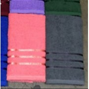 Полотенца для лица махровые 10 шт разные цвета 50-90 см фотография