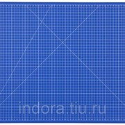 Коврик ЗУБР ЭКСПЕРТ, непрорезаемый, 3мм, цвет синий, 600х450 мм Арт: 09901 фото