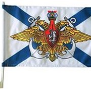 Флаг автомобильный “Андреевский“ с гербом ВМФ 30х45 см. фотография