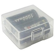 Soshine 2x покрытие кейс прозрачный жесткий пластик аккумуляторная батарея 18350 фото