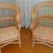 Кресла плетеные, Комплект кресло-стул из лозы купить Закарпатье фото