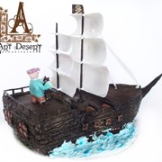 Торт детский Пиратский корабль