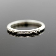 Серебряное дизайнерское обручальное кольцо от WickerRing фото