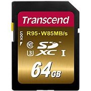 Карта памяти SD 64GB Class 10 U3 Transcend TS64GSDU3X