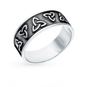 Серебряное кольцо-оберег “Триглав“ фото
