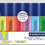 Набор текстовыделителей Staedtler, скошенный наконечник, 1-5 мм, 6 цветов, блистер 6 цветов фото