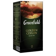 Чай GREENFIELD (Гринфилд) “Golden Ceylon“, черный, 25 пакетиков в конвертах по 2 г фото