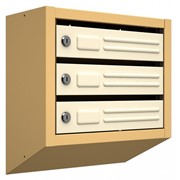 Вертикальный почтовый ящик Витерит-С-3, бежевый фото