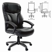 Кресло офисное BRABIX “Vector EX-559“, экокожа “премиум“, черное, 531385 фотография