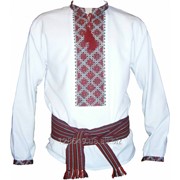 Сорочка мужская Карпатская - ручная вышивка (00207) фотография