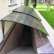 Навес металлический фото