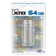 Флешка MIREX UNIT (16 Gb) SILVER фото
