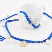 Женский кожаный браслет “Море“ фото