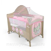 Кроватка-манеж Milly Mally Mirage Delux Розовые игрушки (0282) фото