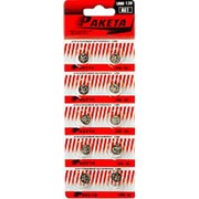 Батарея 883171 AG 1 BL_10 Ракета (1,5v) (уп.10 шт.) доп.арт.LR60/LR621/364 дисковая фото