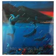 Альбом для фотографий, фотоальбом, 500 фото 10х15, ОКЕАН, синие киты GF 2383 фото
