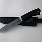 Нож из дамасской стали “Енот“ фото