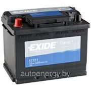 Автомобильный аккумулятор Exide Standart EC551 L+ (55 А/ч) купить акб с доставкой фотография