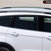 Рейлинги для Ford KUGA, с 2013г-, (Voyager, Турция) пластик. опоры, полированные