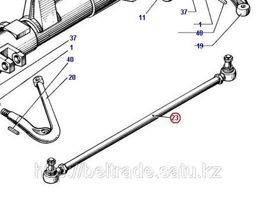 Вилка выключения сцепления маз 4370 кпп zf s5 42