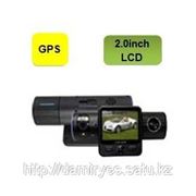 2012 hot sale dual camera Car dvr with GPS Module and G-Sensor X6000 фото