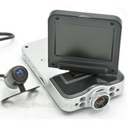 Двух камерный авто видеорегистратор с выносной видеокамерой HD-качество