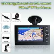 Автомобильный видеорегистратор с GPS-навигатором, DVR-H20 4.3“, вращается на 140 градусов фото