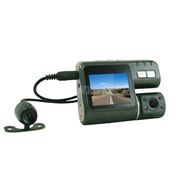 Видеорегистратор авто HD 1280x720, 2 камеры, 2 дюйма экран, G-сенсор, ТВ выход фото