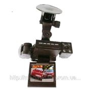 Автомобильный видеорегистратор с двумя камерами Two camera car DVR 055 фото