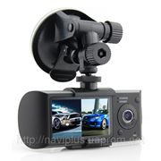 Видеорегистратор Car DVR R300 с двумя камерами, с модулем GPS и G-сенсором удара