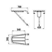 Платформа носовая d32 мм 040242T фото