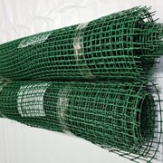 Сетка садовая пластиковая 40х40 мм, 1,5х20 м, квадратная, зелёная фотография