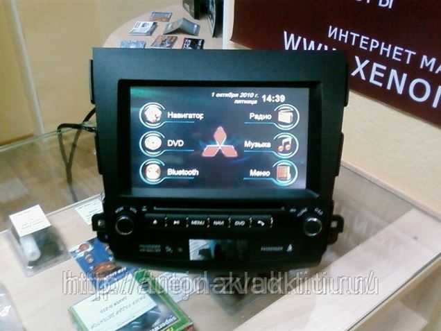 как снять магнитолу митсубиси аутлендер xl