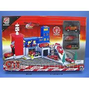 Игровой набор "Парковка спецслужб - пожарная станция" AODALI 858804